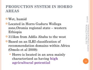 Horro sheep and production system in Horro areas of Ethiopia