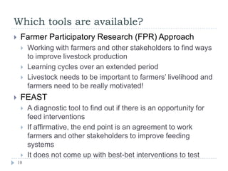 Barriers to uptake of improved feeding strategies: Reflections 