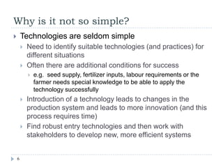 Barriers to uptake of improved feeding strategies: Reflections 