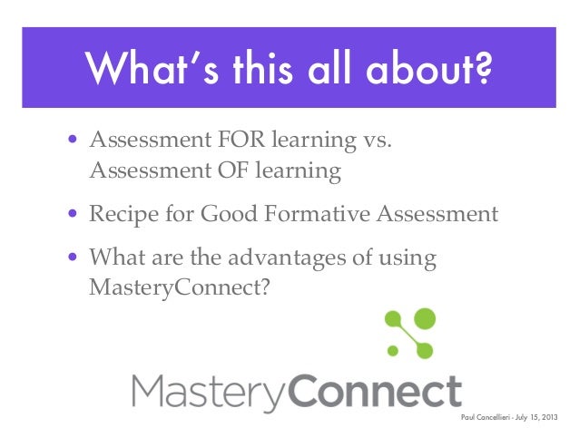 Quick Formative Assessment With Masteryconnect