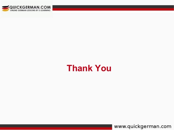 Quick German - German Language Learning Lessons For ...