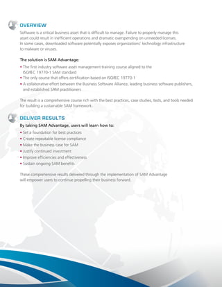 SAM Advantage Product Guide | PDF