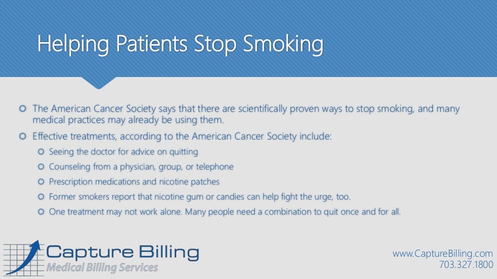Quick Guide Billing for Smoking Cessation Services