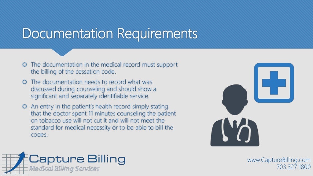 Quick Guide Billing for Smoking Cessation Services