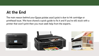 What We Can do When Epson Printer Won’t Print