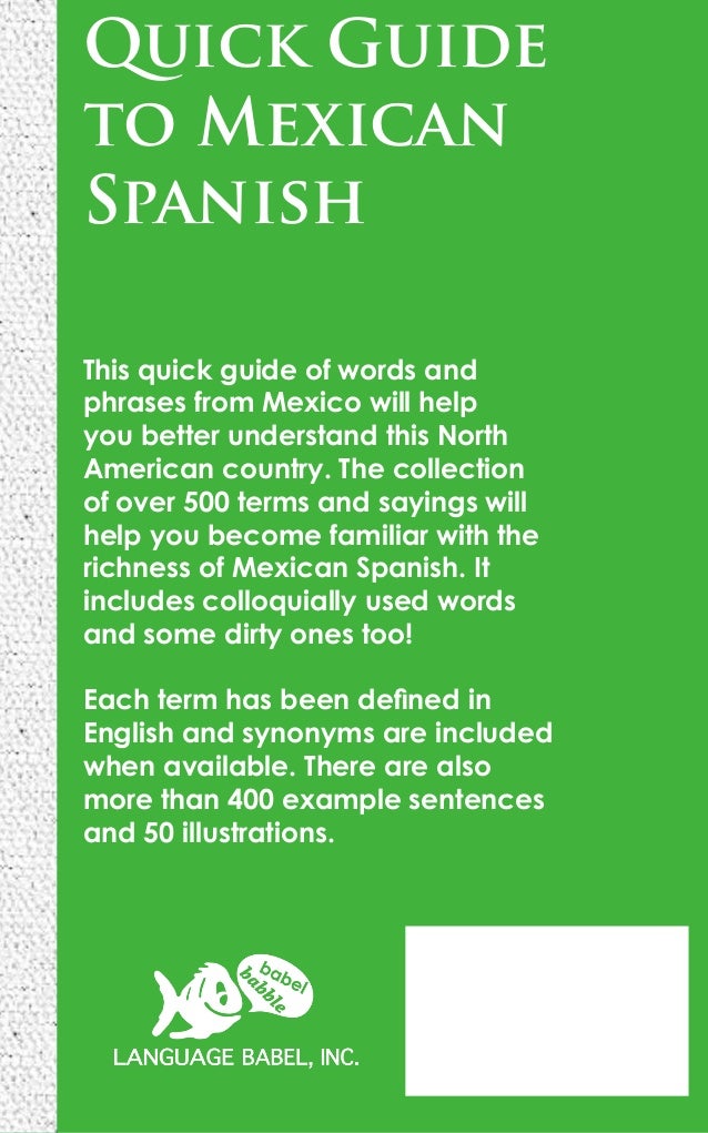 Best English To Mexican Spanish Translation at Liam Tindal blog