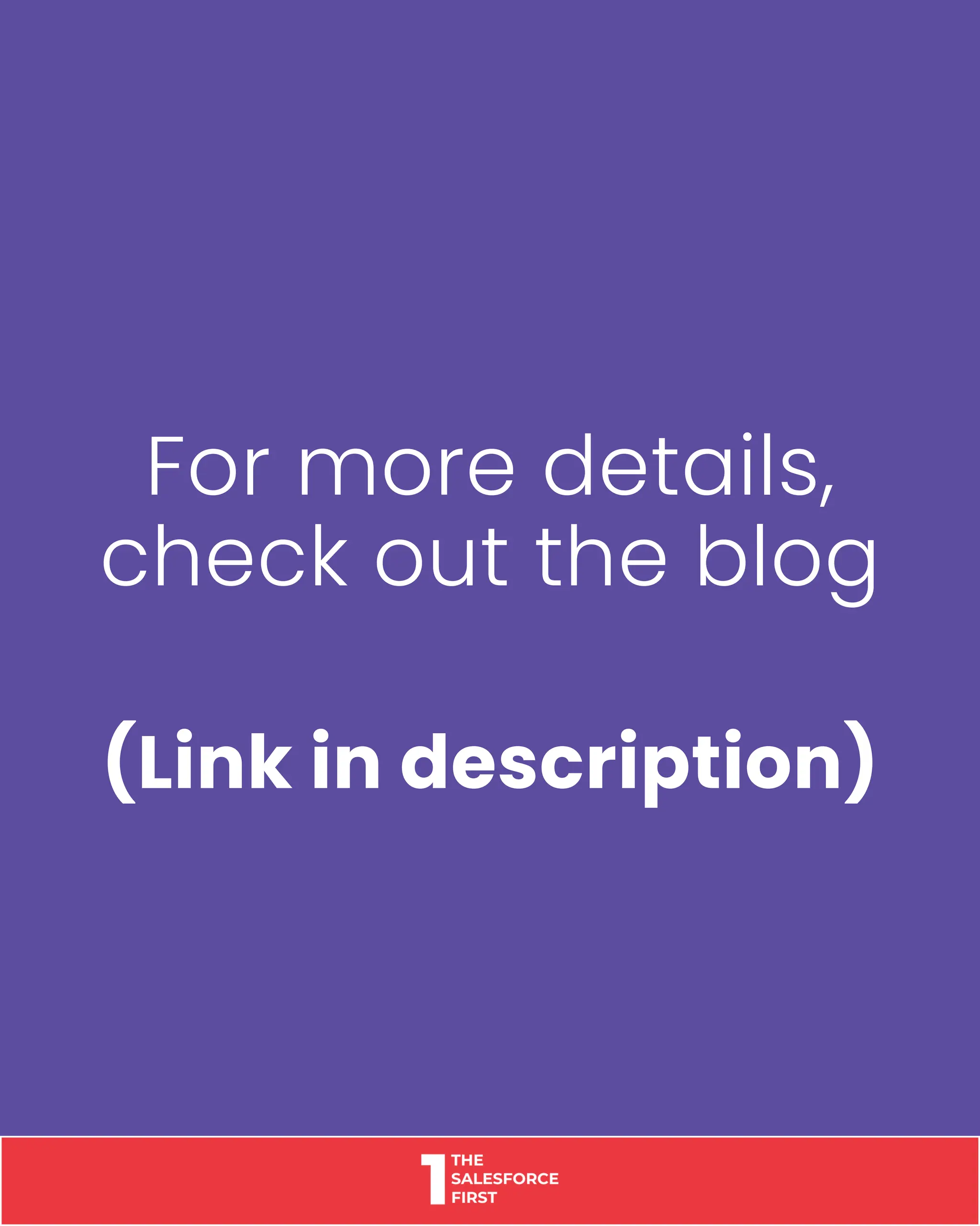 For more details,
check out the blog
(Link in description)
 