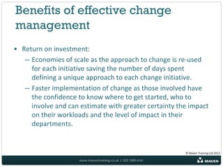Why is Change Management important?