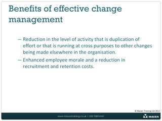 Why is Change Management important?