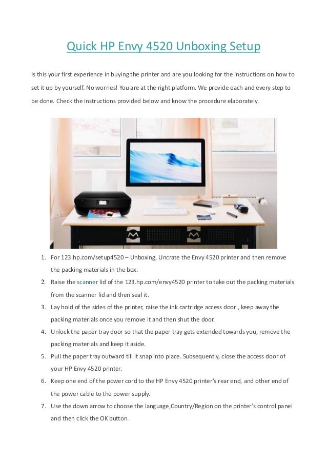 How To Install Hp Envy 4520 Printer – WAGOAV