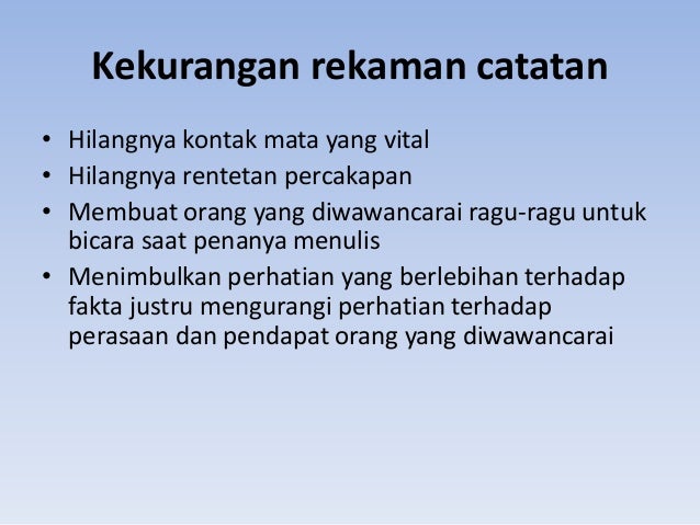 Contoh Laporan Lisan - Contoh Now