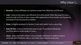 Quick introduction to linux operating system | PPT