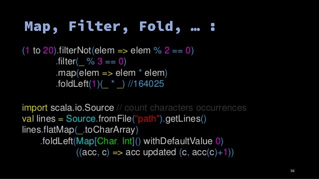 scala filter method map