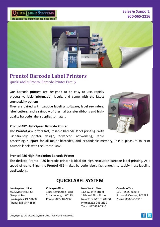 quick label printing