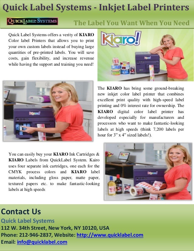kiaro label printer