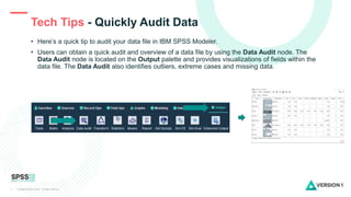 Quickly Audit Data in IBM SPSS Modeler.pptx