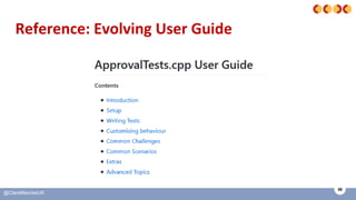 59
@ClareMacraeUK
Reference: Evolving User Guide
 