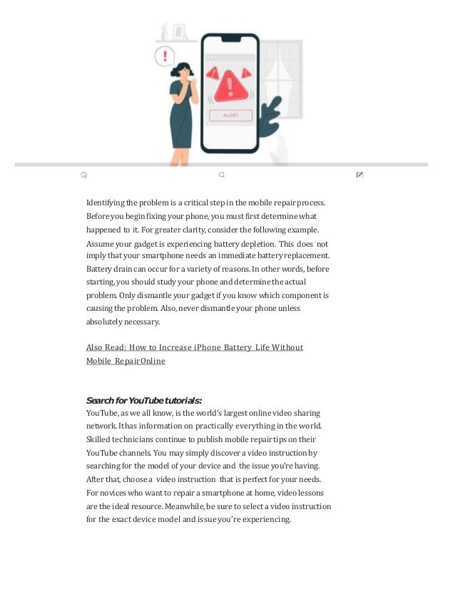 Quick Mobile Repair at Home Doorstep Repair