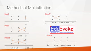 Quick multiplication | PPT