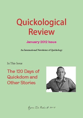 Quickological Review January 2012 Issue Aegean Iris Books Presents