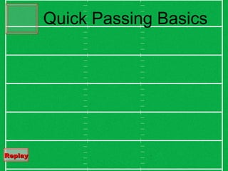Quick Passing Basics Replay   