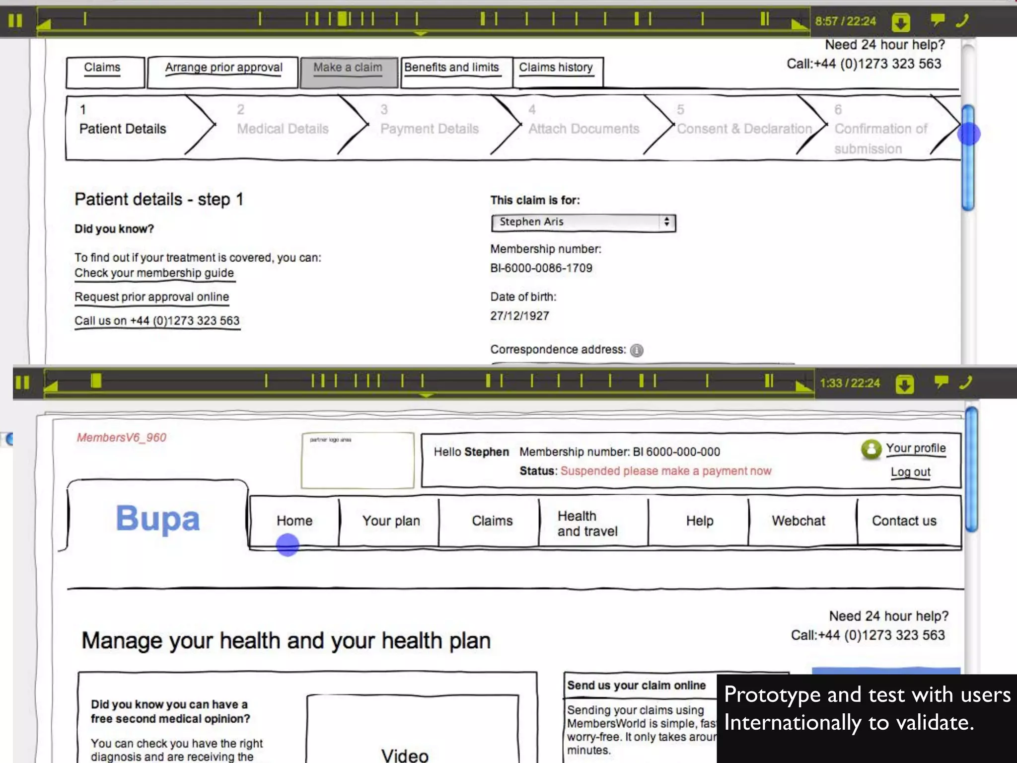 Prototype and test with users	

Internationally to validate.	

	

 