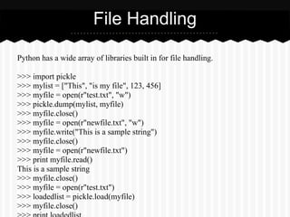 Quick python reference | PPT