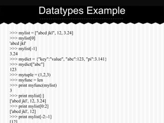 Quick python reference | PPT