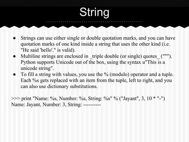Quick python reference | PPT