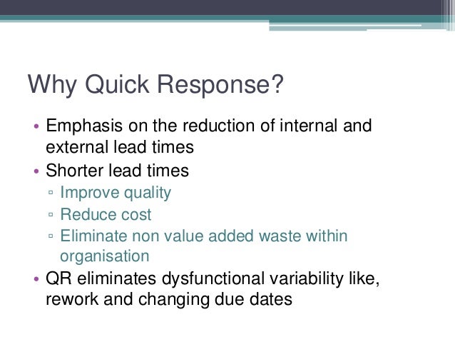 Quick Response Project Quick Response Strategie | Die Quick Response-Strategie – FRGLDS