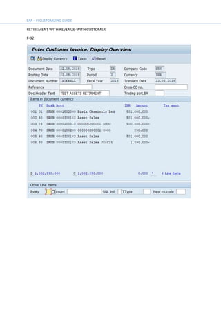 RETIREMENT WITH REVENUE-WITH CUSTOMER
F-92
 