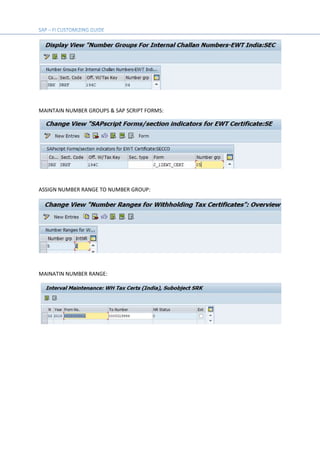 MAINTAIN NUMBER GROUPS & SAP SCRIPT FORMS:
ASSIGN NUMBER RANGE TO NUMBER GROUP:
MAINATIN NUMBER RANGE:
 