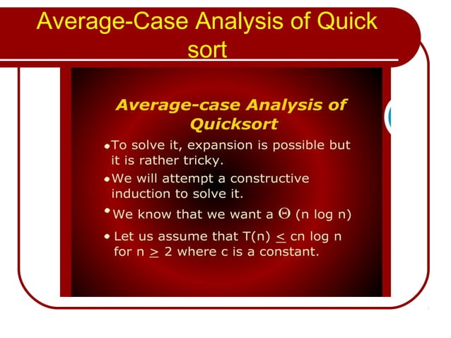 Quick sort | PPT
