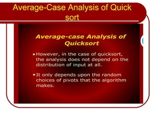 Quick sort | PPT image.
