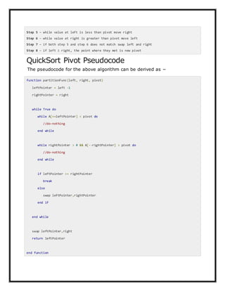 Quick sort | DOCX