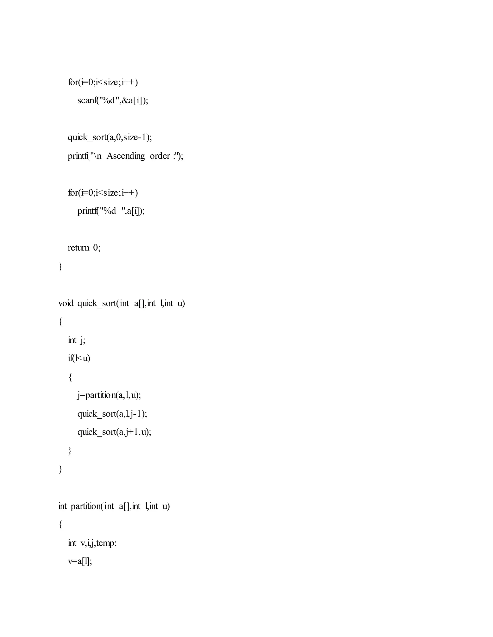 Quick sort | PDF