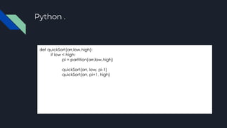 Quick sort | PPT