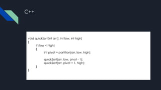Quick sort | PDF