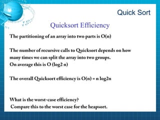Quick sort and binary search PDF | PDF