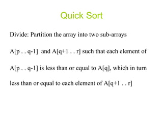 Algorithm: Quick-Sort | PPT
