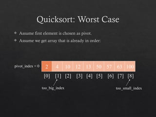 In-Depth Exploration of Quicksort Algorithm and Its Efficiency | PPTX
