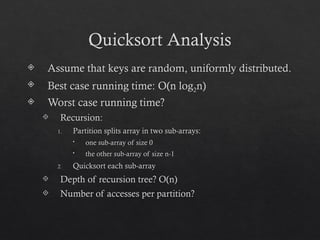 In-Depth Exploration of Quicksort Algorithm and Its Efficiency | PPTX