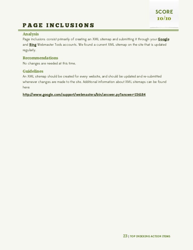 follow quicksprout audit report created by vudu marketing