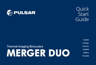Quick Start Guide | Pulsar Merger Duo NXP50 | Optics Trade