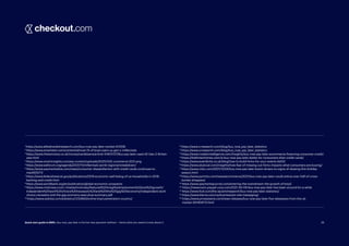 29
1
https://www.alliedmarketresearch.com/buy-now-pay-later-market-A12528
2
https://www.emarketer.com/content/almost-75-of-bnpl-users-us-gen-z-millennials
3 
https://www.thisismoney.co.uk/money/cardsloans/article-10403727/Buy-pay-later-used-42-Gen-Z-Britain-
year.html
4
https://www.smartinsights.com/wp-content/uploads/2020/10/E-commerce-2021.png
5
https://www.weforum.org/agenda/2021/11/millennials-world-regional-breakdown/
6 
https://www.paymentsdive.com/news/consumer-dissatisfaction-with-credit-cards-continues-to-
rise/605271/
7 
https://www.federalreserve.gov/publications/2019-economic-well-being-of-us-households-in-2018-
banking-and-credit.html
8
https://www.worldbank.org/en/publication/global-economic-prospects
9 
https://www.mckinsey.com/~/media/mckinsey/featured%20insights/employment%20and%20growth/
independent%20work%20choice%20necessity%20and%20the%20gig%20economy/independent-work-
choice-necessity-and-the-gig-economy-executive-summary.pdf
10
https://www.statista.com/statistics/1233850/online-bnpl-penetration-country/
11
https://www.crresearch.com/blog/buy_now_pay_later_statistics
12
https://www.crresearch.com/blog/buy_now_pay_later_statistics
13
https://www.insiderintelligence.com/insights/buy-now-pay-later-ecommerce-financing-consumer-credit/
14
https://thefintechtimes.com/is-buy-now-pay-later-better-for-consumers-than-credit-cards/
15
https://www.eventbrite.co.uk/blog/how-to-build-fomo-for-your-events-ds00/
16
https://www.skulocal.com/insights/how-fear-of-missing-out-fomo-impacts-what-consumers-are-buying/
17 
https://www.cnbc.com/2021/12/04/buy-now-pay-later-boom-shows-no-signs-of-slowing-this-holiday-
season.html
18 
https://www.pymnts.com/news/ecommerce/2021/buy-now-pay-later-could-entice-over-half-of-cross-
border-shoppers/
19
https://www.paymentsjournal.com/entering-the-mainstream-the-growth-of-bnpl/
20
https://newsroom.paypal-corp.com/2021-06-09-Buy-now-pay-later-has-been-around-for-a-while
21
https://www.fool.com/the-ascent/research/buy-now-pay-later-statistics/
22
https://www.klarna.com/us/business/on-site-messaging/
23
https://www.prnewswire.com/news-releases/buy-now-pay-later-five-takeaways-from-the-uk-
market-301404172.html
Quick start guide to BNPL: Buy now, pay later is the hot new payment method — here’s what you need to know about it.
Quick start guide to BNPL: Buy now, pay later is the hot new payment method — here’s what you need to know about it. 29
 