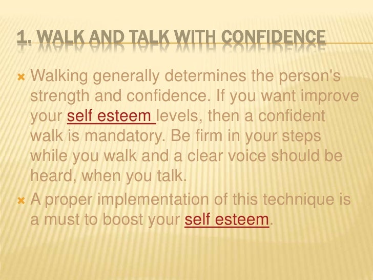 Esteem how to self better your How Can