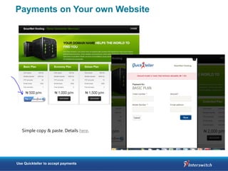 Quickteller Quickteller (for merchants) | PDF