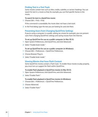 Quick Time7 User Guide