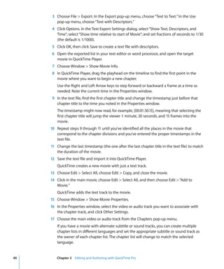 Quick Time7 User Guide