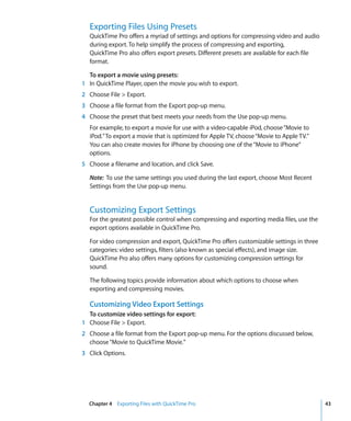 Quick Time7 User Guide